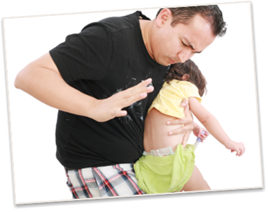 Photo showing a child being spanked.